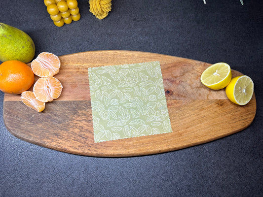 Bienenwachstuch "kleine Blätter" - quadratisch S