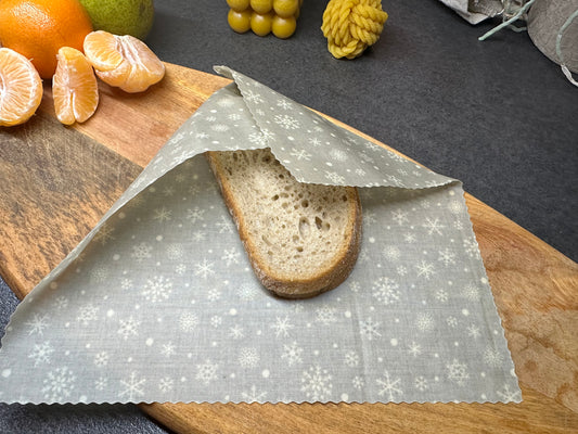 Bienenwachstuch-Set "Schneeflocken"