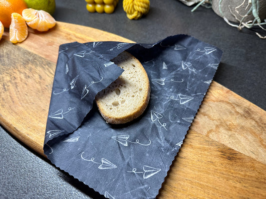 Bienenwachstuch-Set "Blaue Blumenwiese"