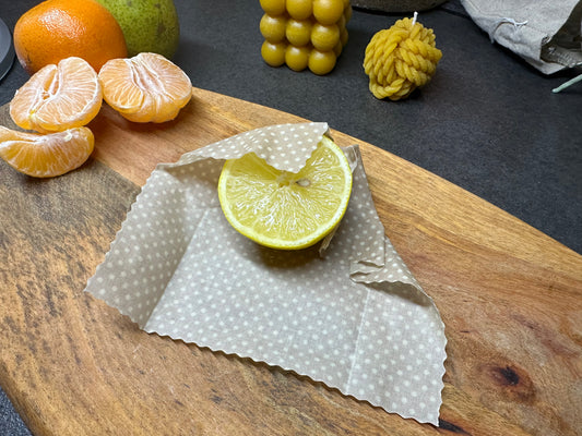 Bienenwachstuch "Pünktchen" - quadratisch S